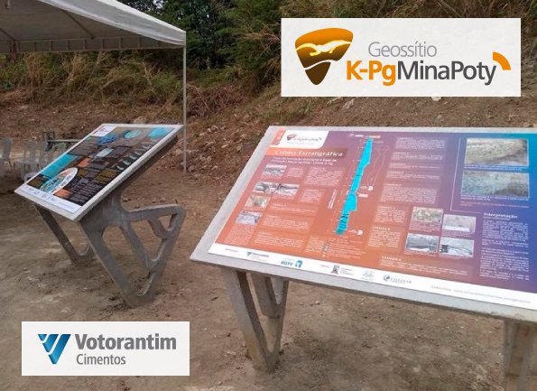 Geossitio K-Pg Mina Poty - Logo e Painéis Eleva BD